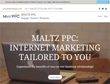 Tablet Screenshot of maltzppc.com